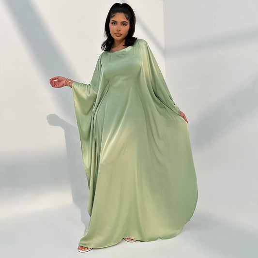 Abaya Femme Kaftan Satin – Fluidité & Brillance d’Exception