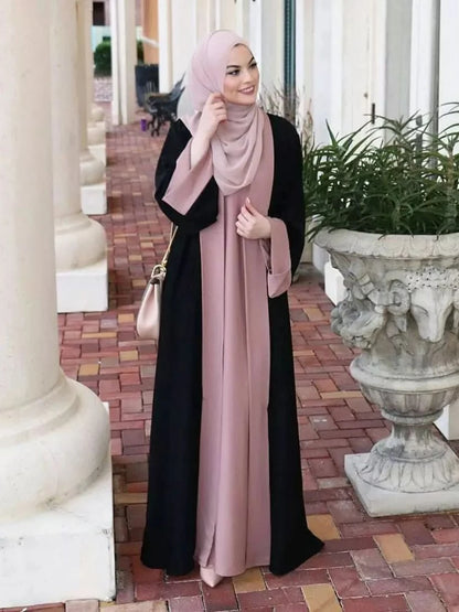 Abaya Femme 2 Pièces Longue Élégance – Ensemble Chic et Moderne