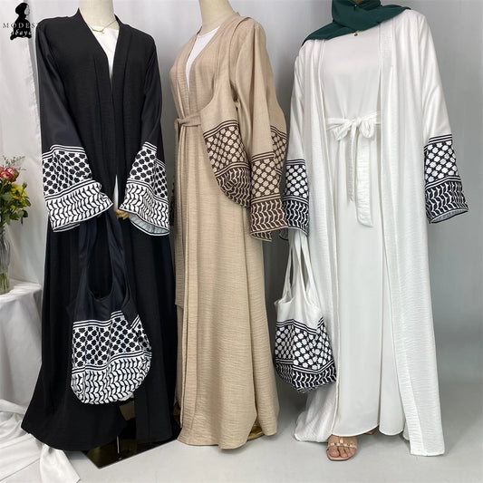Abaya Femme 2 Pièces Élégante – Cardigan Turc Chic et Moderne