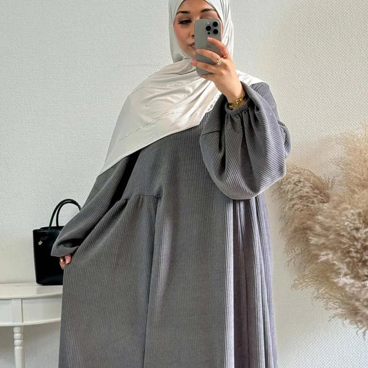 Abaya Femme Luxe Hiver – Élégance Chic et Confort Chaud