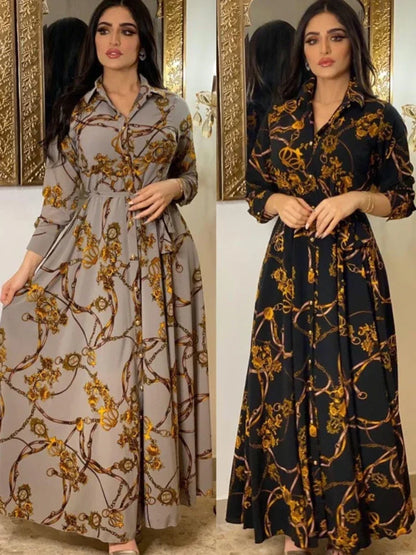 Abaya Turkey Automne – Élégance Chic & Imprimés Raffinés