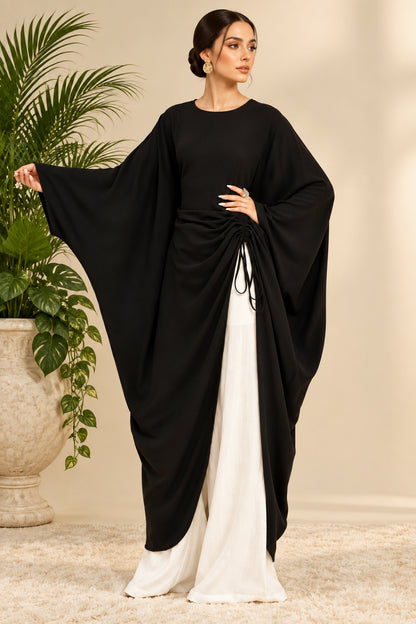 Abaya Femme Longue à Manches Chauve-Souris – Coupe Fluide