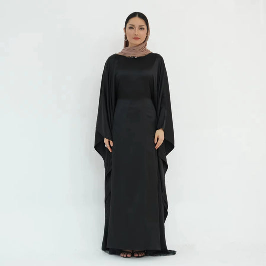 Abaya Femme Kaftan Satin – Fluidité & Brillance d’Exception