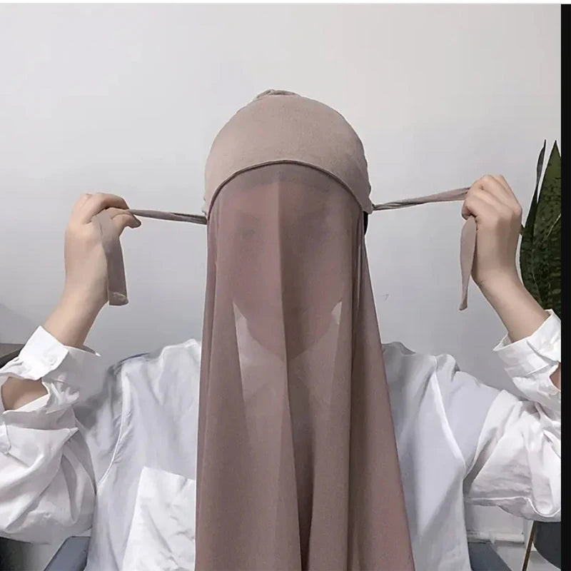 Burqa Instantané avec Nœud – Pratique et Chic