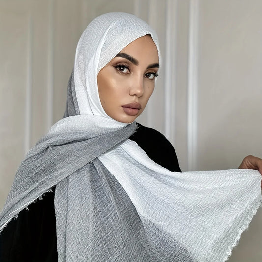 Foulard Femme Dégradé à Effet Froissé