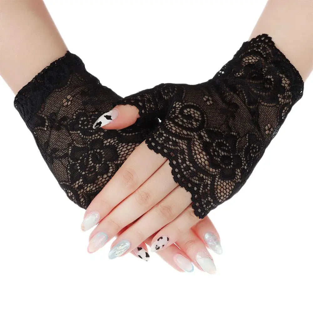 Gants Courts en Dentelle 