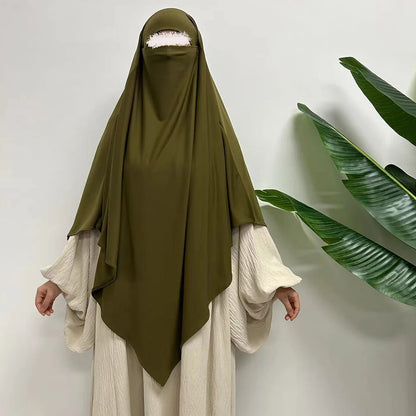 Khimar Femme Haute Qualité – Voile Long et Fluide pour Cérémonie et Quotidien