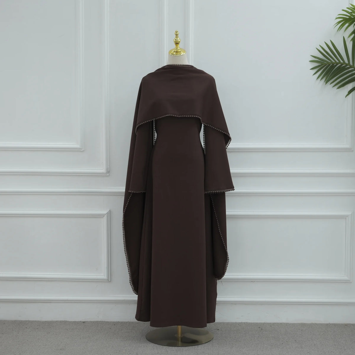 Robe Longue Femme Élégante à Manches Papillon