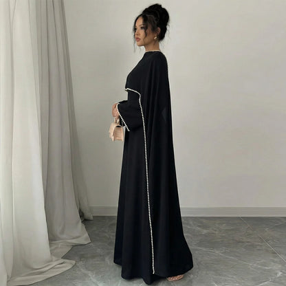 Robe Longue Femme Élégante à Manches Papillon