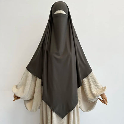 Khimar Femme Haute Qualité – Voile Long et Fluide