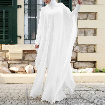 Abaya Femme Longue avec Hijab Intégré – Élégance et Simplicité pour un Style Raffiné