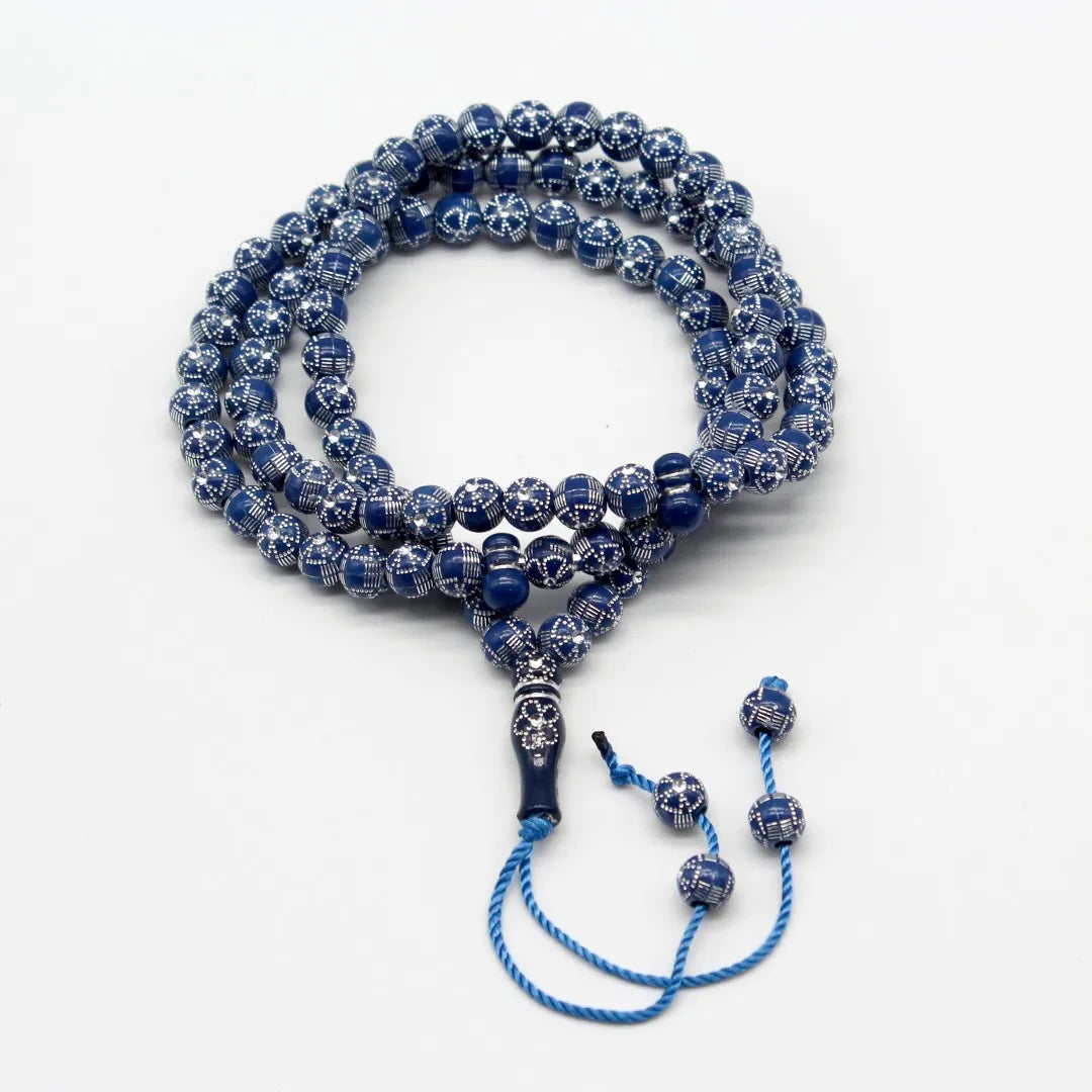 Tasbih 99 Perles Bleu – Chapelet de Prière Élégant & Raffiné