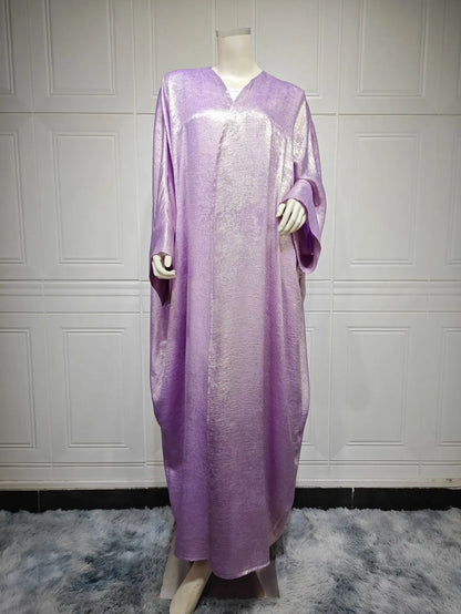Abaya Femme Kimono Satin – Élégance Fluide et Raffinée
