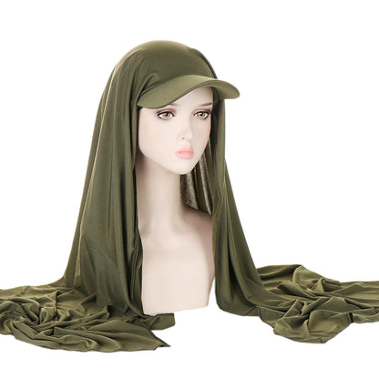 Hijab avec Casquette Integrée – Praticité et Élégance en Un Seul Geste