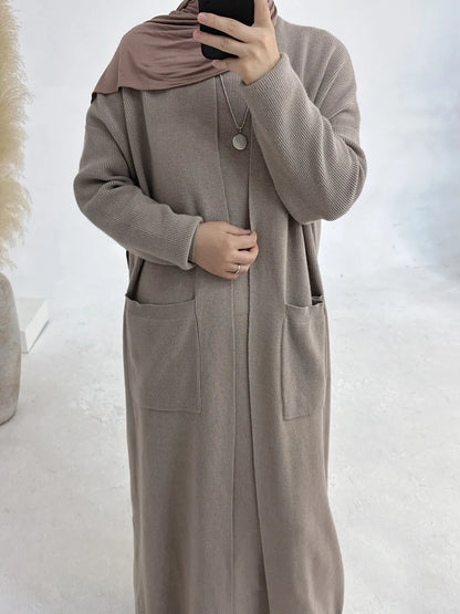 Abaya Femme Kimono Cardigan Hiver – Élégance & Confort Chaleureux (change price