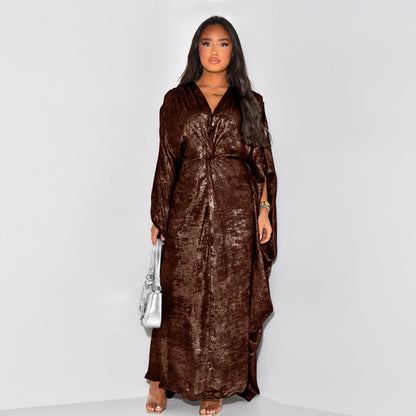 Abaya Femme Kimono Kaftan de Luxe – Élégance Satinée et Style Raffiné