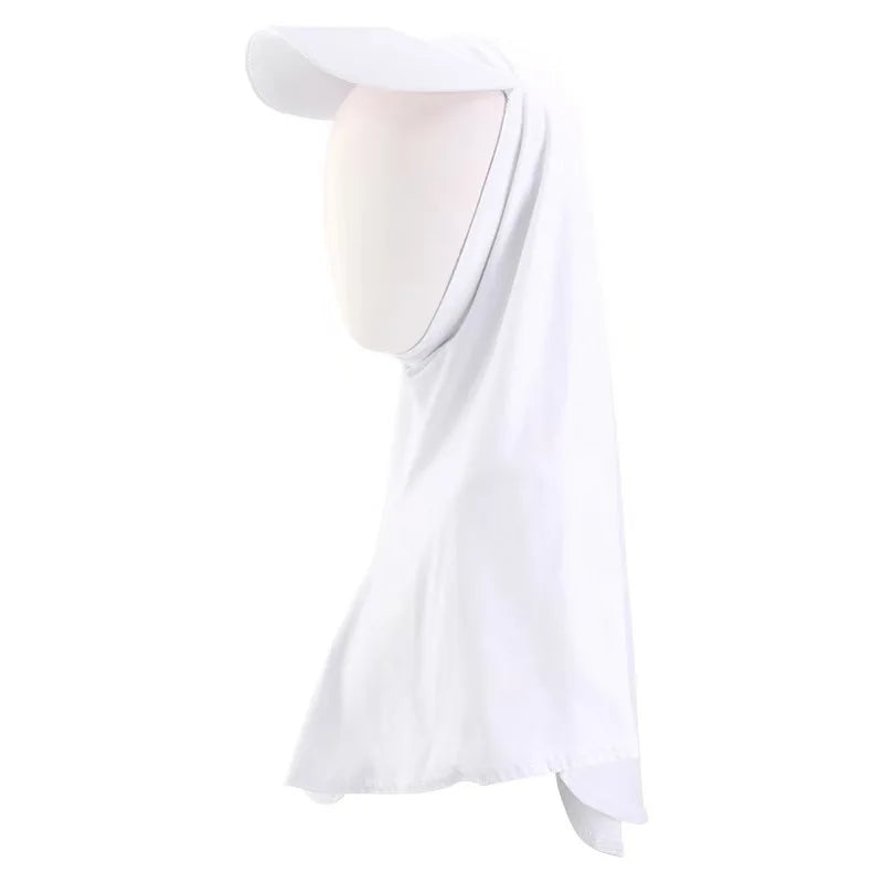 Hijab Uni avec Visière Intégrée – Sous-Foulard Extensible Femme
