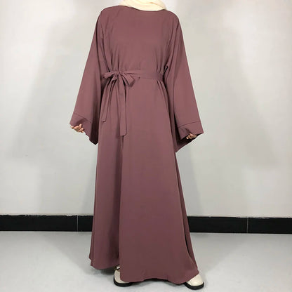 Abaya Femme Minimaliste Chic – Élégance Essentielle & Confort Fluide