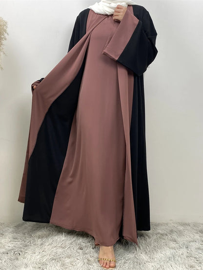 Abaya Femme 2 Pièces Longue Élégance – Ensemble Chic et Moderne