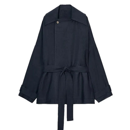 Ensemble Pantalon Femme – Veste à Revers Coupe Ample