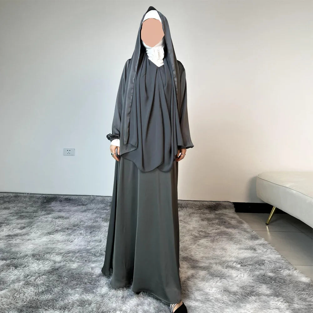 Hijab Femme Modeste Satiné – Fluidité Luxueuse & Confort Élégant