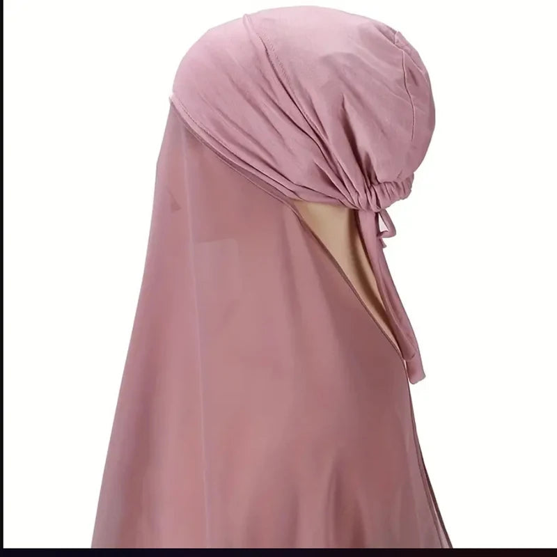 Niqab Femme Instantané avec Nœud – Pratique et Chic