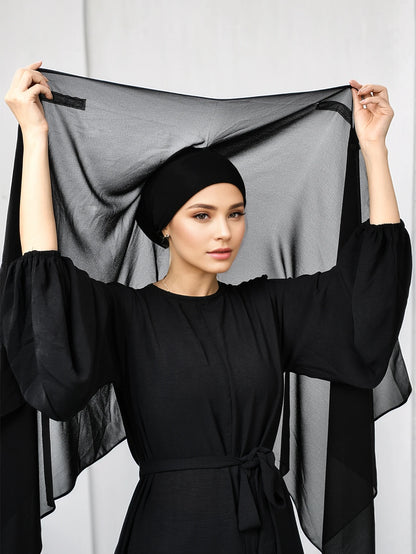 Hijab Femme en Mousseline Ultra-Léger – Chic et Respirant