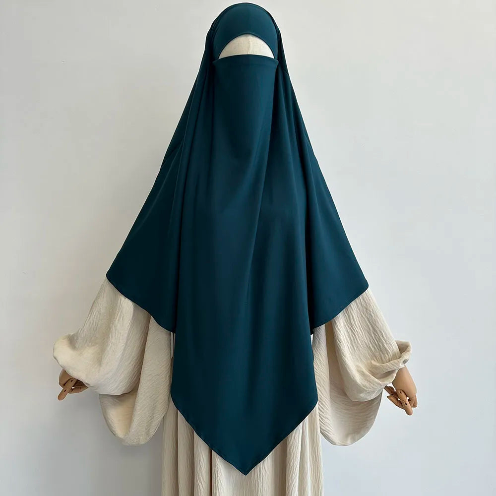 Khimar Femme Haute Qualité – Voile Long et Fluide