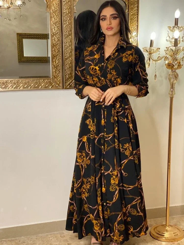 Abaya Femme Turkey Automne – Élégance Chic & Imprimés Raffinés