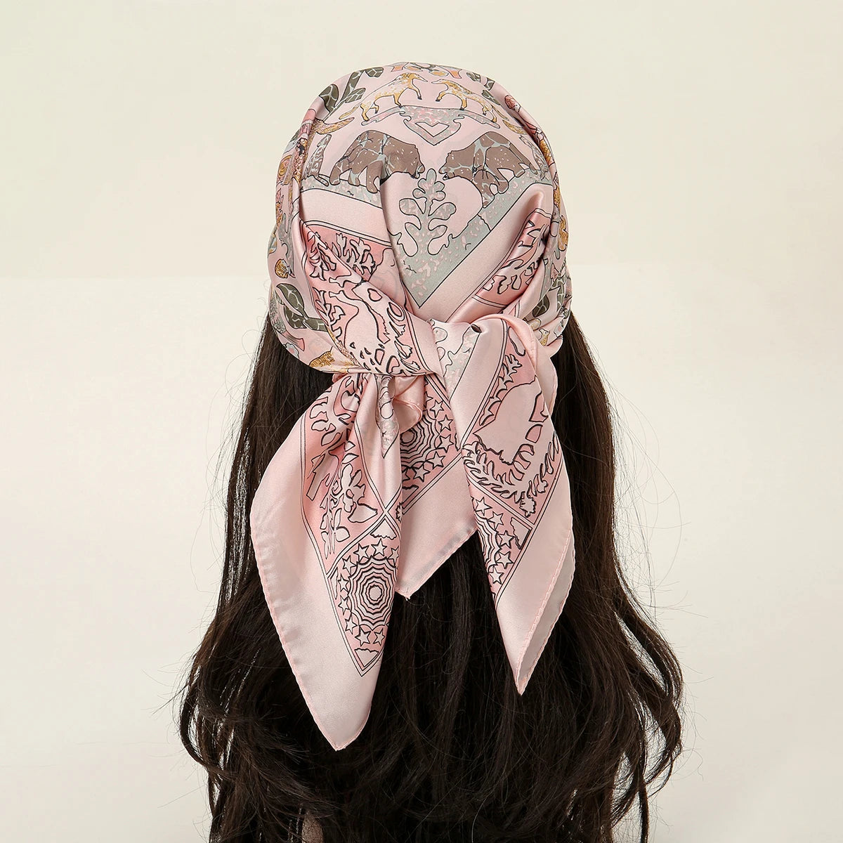 Foulard Femme Satiné Fleuri – Élégance Modeste & Raffinée