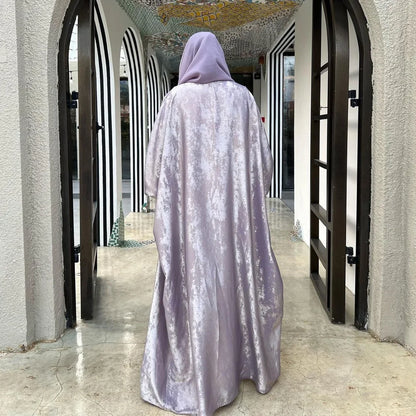 Abaya Femme Kimono Satin – Élégance Fluide et Raffinée