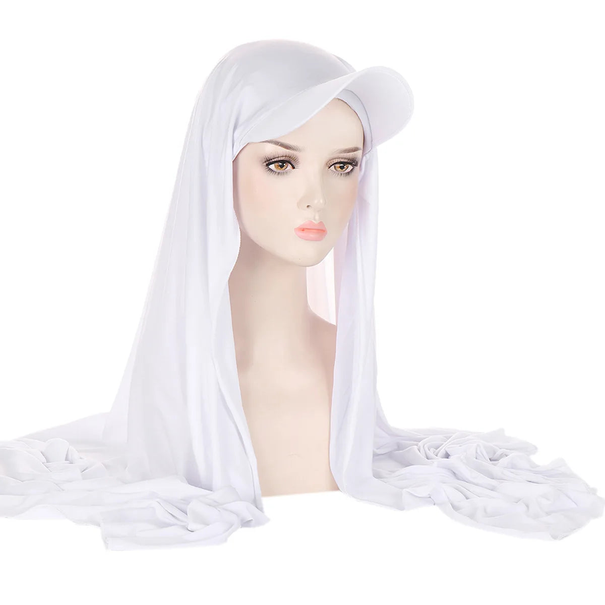 Hijab avec Casquette Integrée – Praticité et Élégance en Un Seul Geste