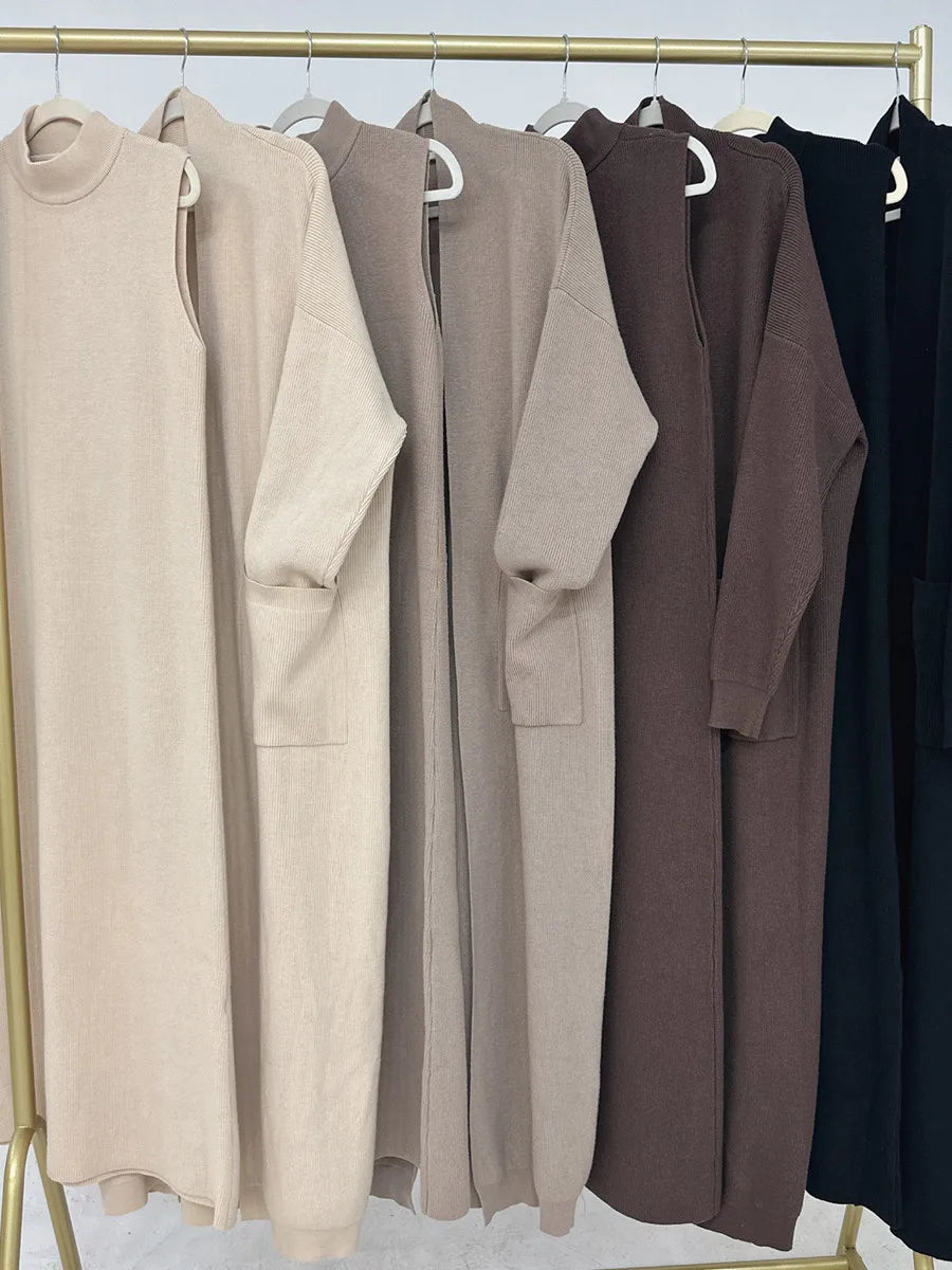 Abaya Femme Kimono Cardigan Hiver – Élégance & Confort Chaleureux (change price