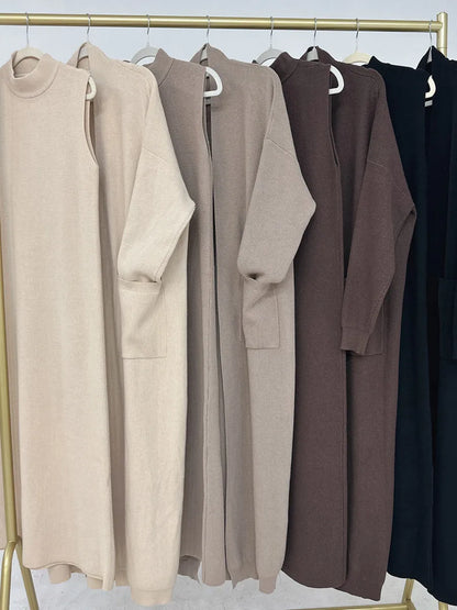 Abaya Femme Kimono Cardigan Hiver – Élégance & Confort Chaleureux (change price