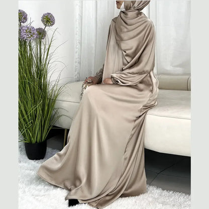Hijab Femme Modeste Satiné – Fluidité Luxueuse & Confort Élégant