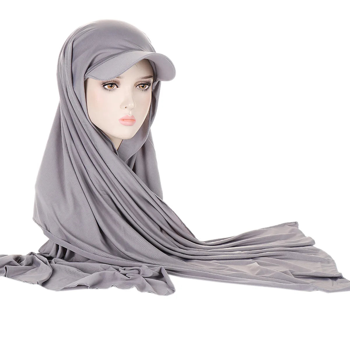 Hijab avec Casquette Integrée – Praticité et Élégance en Un Seul Geste