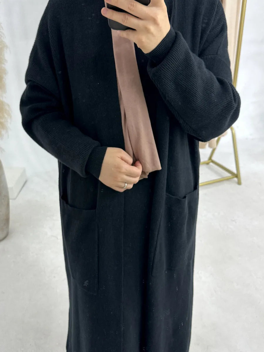 Abaya Femme Kimono Cardigan Hiver – Élégance & Confort Chaleureux (change price