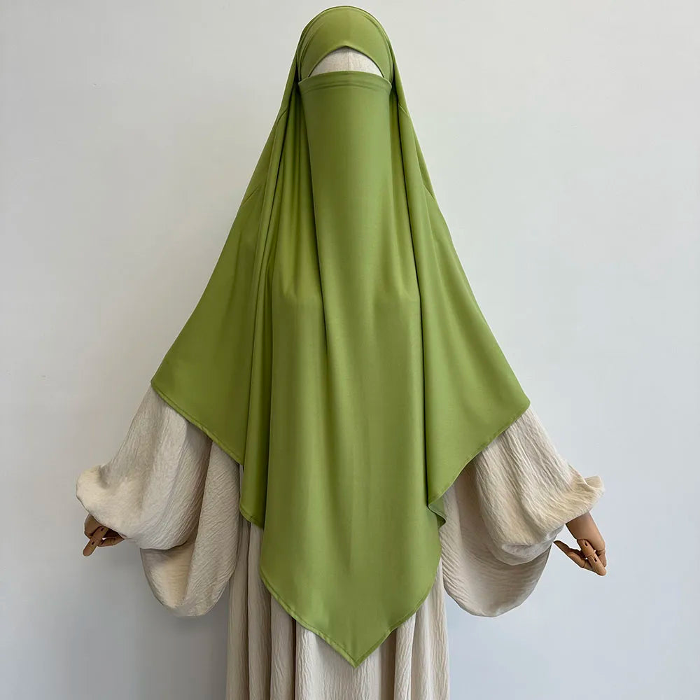 Khimar Femme Haute Qualité – Voile Long et Fluide