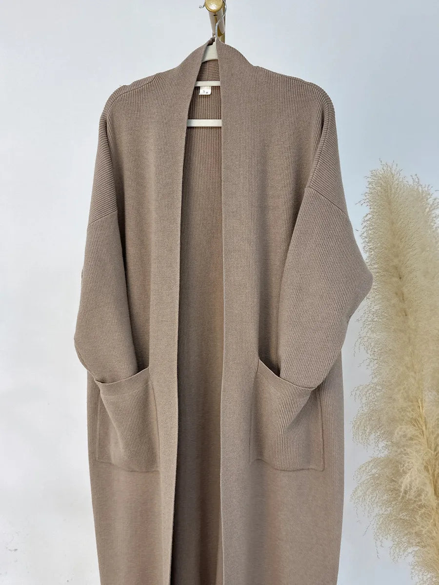 Abaya Femme Kimono Cardigan Hiver – Élégance & Confort Chaleureux (change price