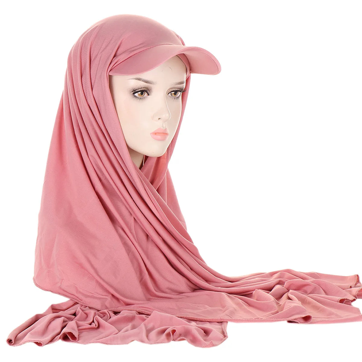 Hijab avec Casquette Integrée – Praticité et Élégance en Un Seul Geste
