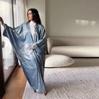 Abaya Femme Kimono Satin – Élégance Fluide et Raffinée