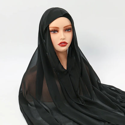 Hijab Femme en Mousseline Ultra-Léger – Chic et Respirant