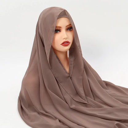 Hijab Femme en Mousseline Ultra-Léger – Chic et Respirant