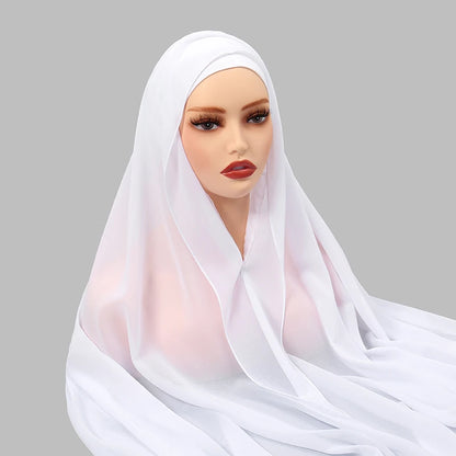 Hijab Femme en Mousseline Ultra-Léger – Chic et Respirant