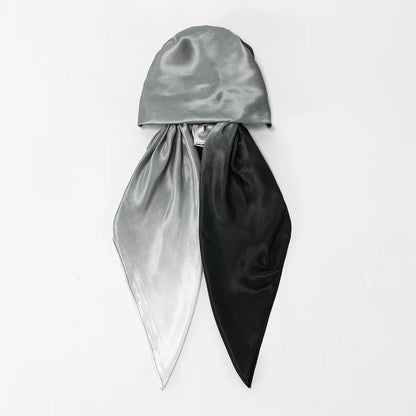 Foulard Hijab en Satin de Soie Imprimé pour Femme – Élégance & Confort