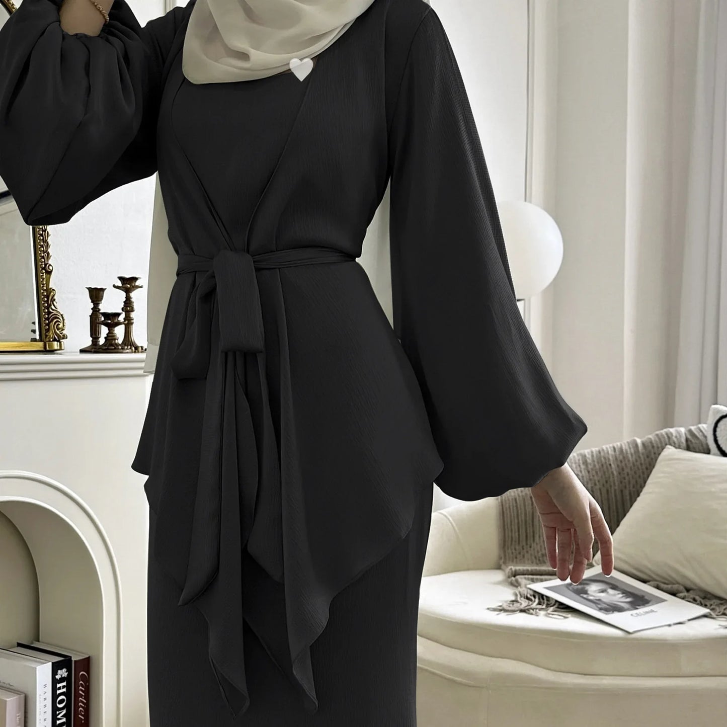 Robe Femme Satinée Haute Couture – Élégance Fluide & Confort Luxueux
