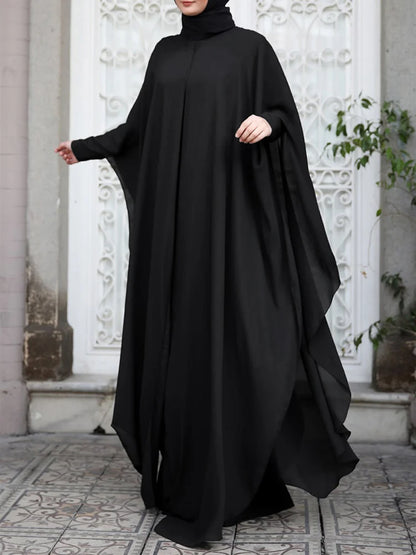 Abaya Femme Longue avec Hijab Intégré – Élégance et Simplicité pour un Style Raffiné