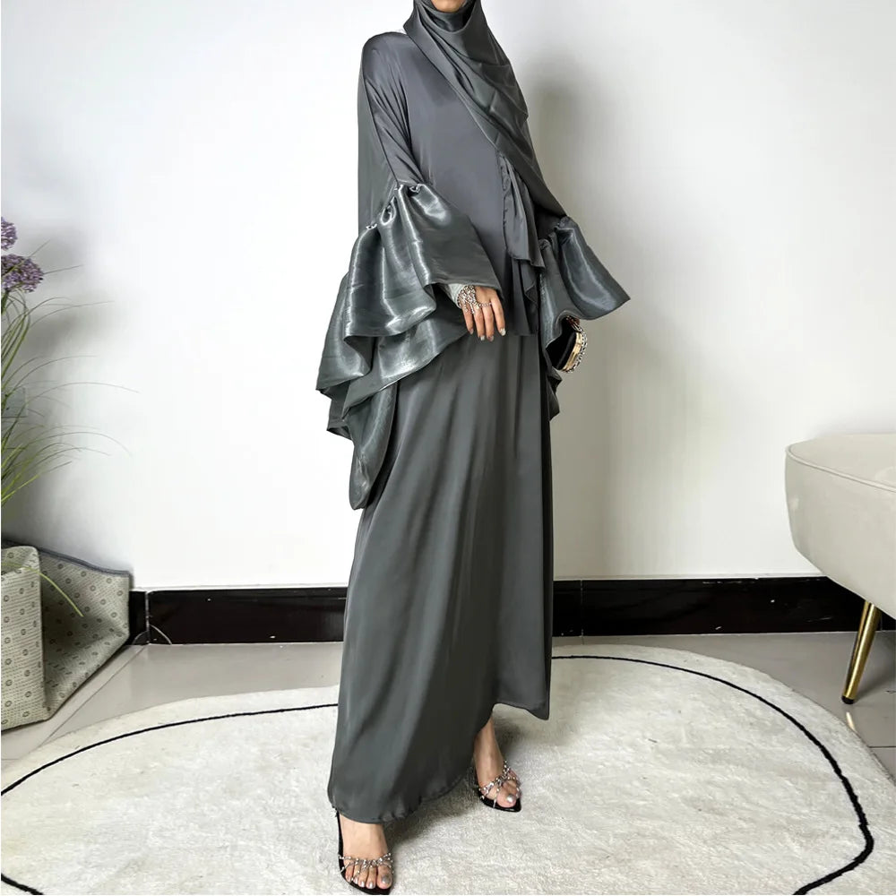 Abaya Femme Luxe Satinée – Élégance et Raffinement pour Femme