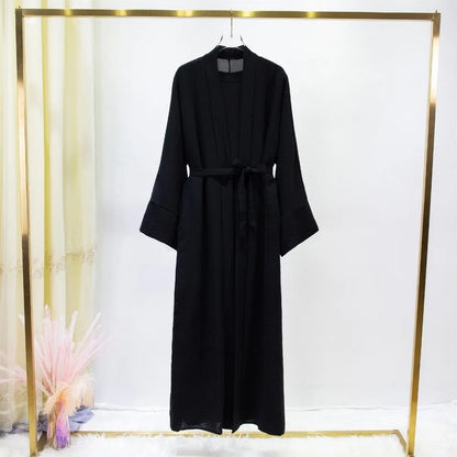 Abaya Femme Cardigan 2 Pièces avec Poches – Élégance et Praticité