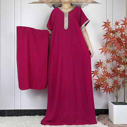 Kaftan Femme Traditionnel  – Élégance Modeste & Détails Sublimes